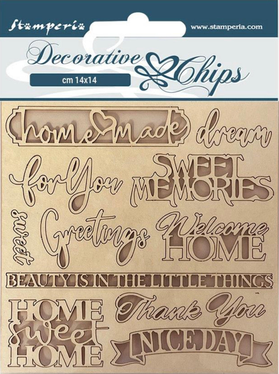 Stamperia decoratieve chips - Casa Granada Quotes